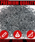 One Thousand Heavy Duty Bulk Diamond Tag Fasteners For Fire Extinguisher Inspection Tags With Secure Metal Clips image of galvanized steel clips stacked.