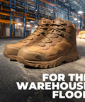 Men's Waterproof Steel Toe Work Boots With Slip Resistant Outsole For Industrial Jobs Paladin Steel Toe Durable Construction