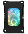 Straight Fire Performance AMD AM5 And AM4 CPU Waterblock with RGB glow and nickel copper cold plate, 0.2mm microfins.