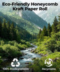 Eco Friendly Honeycomb Packing Paper Roll Pro Grade 12 Inch By 200 Foot Biodegradable Kraft Cushioning For Moving And Shipping