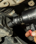 1/2 Inch Drive Universal Impact Socket Set, 13-Piece Metric, 12mm to 24mm, Cr-Mo Alloy Steel With Radius Corner Design in use on car engine