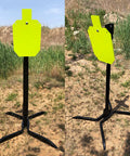 AR500 Steel Target System Complete Kit With 12 Inch By 20 Inch Silhouette Target And Two By Four Stand Mount Kit outdoors