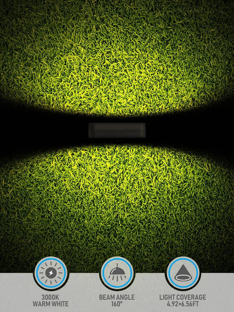 LED Low Voltage Pathway Lights Pack Of 4, 12V AC/DC Landscape Lighting With Anti Glare Dual Side Glow, illuminating grass