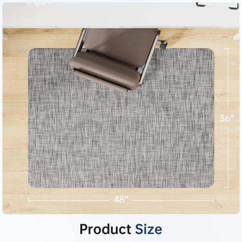 Office Chair Mat For Hard Floors 36 By 48 Inches Anti Slip Non Curve Desk Chair Mat Protects Hardwood And Tile From Scuffs