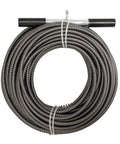 Coiled Easy Twist Drain Auger For Clogs Flexible 50 Ft Cable Half Inch Diameter Plumbing Tool with handle bar