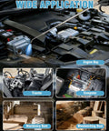 Beefy High Volume Air Blow Gun With 22 To 46 Inch Extendable Nozzle for dust removal in engine bay, tractor, computer, machinery, and woodworking