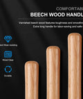 HAUTMEC 8-piece wood turning chisel set with beech wood handles; three chisels visible