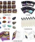 Treasure Chest Dig Kit Party Pack For 12 Kids With 12 Gems And Crystals Excavate Real Treasure Like A Pirate bundle details.