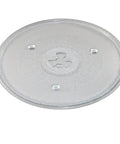 Hqrp 10.5 Inch Glass Turntable Tray Compatible With Ge, Hamilton Beach, Panasonic Microwave Oven Replacement Plate Accessory top view