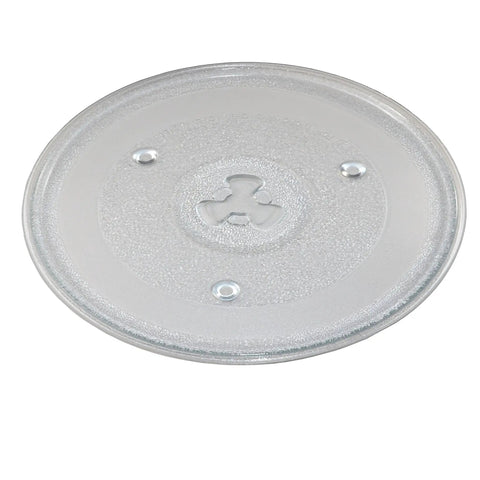 Hqrp 10.5 Inch Glass Turntable Tray Compatible With Ge, Hamilton Beach, Panasonic Microwave Oven Replacement Plate Accessory top view