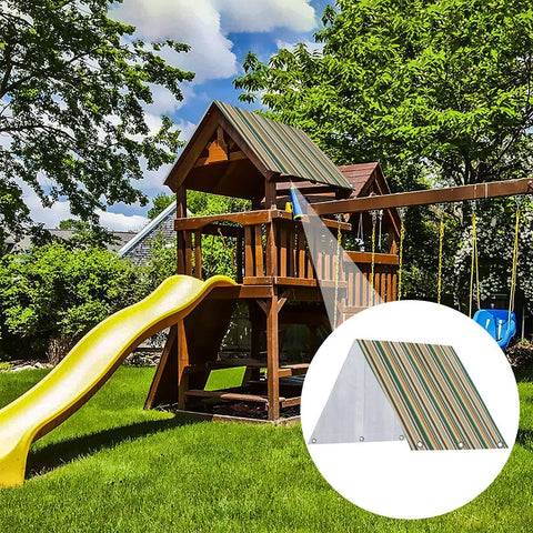Canopy Replacement For Swing Sets With 600D Oxford Cloth And PVC Coating, 228x109 Cm Waterproof Outdoor Patio Chair Canopy.