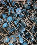 250 Count Round Plastic Cap Roofing Nails Galvanized Steel Fasteners for Tar Paper House Wrap Foam Board Insulation Film