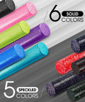 High Density EPP Foam Back Roller For Yoga And Pilates, 36 Inch Thick, Firm Deep Tissue Roller in solid and speckled colors