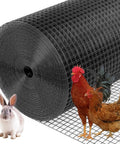 Heavy Duty Black Vinyl Coated Hardware Cloth 1/2 X 48 X 100 Foot 19 Gauge Welded Wire Fence Mesh for chickens and rabbits.