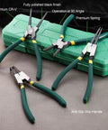 7 Inch Heavy Duty Snap Ring Pliers Set For Retaining Rings Internal And External Removal With Straight Tips Pro Grade Pliers in case