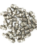 Five Sixteenth Inch Straight Grease Zerk Fitting Set, 30 Pcs Nickel Plated Nipple Nozzles With Dust Guard Ball Check