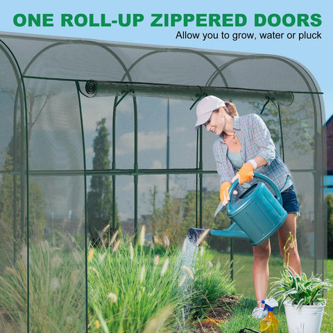 Crop Cages For Garden Plants, Large 9.8 Ft Long By 3.3 Ft Wide By 6 Ft High Plant Protection Tent With Zippered Door, Raised Bed Cover, Wind Resistant Garden Bed Enclosure For Vegetables And Flowers, Easy To Assemble