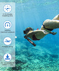 Diver using 0.5L Mini Scuba Tank With Pump, Portable Diving Cylinder, DOT Certified, 3000 PSI Max Pressure underwater.