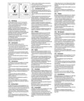 Instruction manual in multiple languages for programming a 3-digit combination lock.