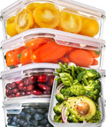 Glass Meal Prep Containers Set 5 Pack 30 Oz Each With Lids Multi Compartment Storage No Fuss Dishwasher Microwave Freezer Oven Safe