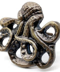 Octopus design from Ocean Theme Cast Iron Door Knobs And Drawer Pulls Set Of 6 For Cabinets Dressers Wardrobes And Kitchen Cupboards Handmade Classic Hardware With Retro Bronze Finish Built To Last And Rust Resistant