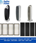 Value Pack Air Purifier Filter Set for HEPAClean Series HHT Models, showing 4 HEPA filters and 4 pre-filters, compatible with HHT models.