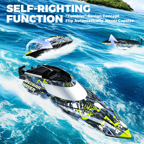 High Speed Remote Control Boat For Lakes And Pools With Portable Carry Case Fast RC Boat Reaching 32 Plus Kph Ideal Water Toy