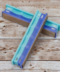 Two Sided Diamond Stones Pack 800 Grit And 1000 Grit For Knife Sharpening on wooden surface