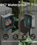 Outdoor WiFi Enclosure Weatherproof Locking Box for Router and Switch plastic waterproof enclosure wall mounted.