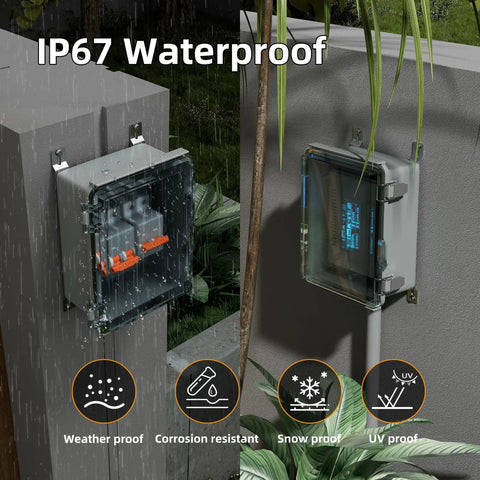 Outdoor WiFi Enclosure Weatherproof Locking Box for Router and Switch plastic waterproof enclosure wall mounted.