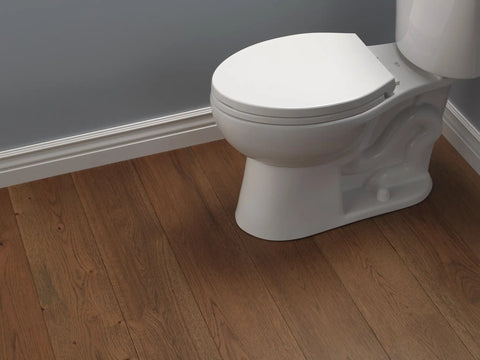 Elongated Slow Close White Toilet Seat With Non Slip Bumpers For Quiet No Slam Soft Close Action And Easy Installation fitting toilet