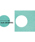 2 Inch Circle Hole Punch Cutter For Paper Circles Craft Punch 50.8Mm Round Cutter showing punched circle in teal paper