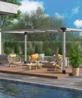 10x13 Foot Gray Outdoor Pergola Kit With Pretreated Wood Brackets And Expansion Screws No Brainer Install For Deck Backyard Or Patio