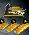 Built Tough Heavy Duty Polymer Rv Leveling Blocks 10 Pack With Quad Grid Traction for stacking up to 4 inches.