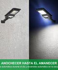 Outdoor Solar Lights 1000 Lumens 156 LED Solar Powered Motion Sensor Flood Lights Waterproof side view on wall
