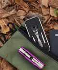 Pocket Size Micro Ratchet Wrench With Knurled Grip 4mm Precision Ratcheting Screwdriver in outdoor pouch