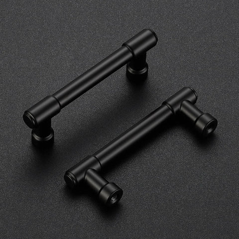 Matte Black Cabinet Pulls 10-Pack - Durable, Easy Install