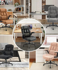 Ergonomic Big And Tall Office Chair With Four Point Massage And Heat 500 Lb Capacity Rocking Swivel Desk Chair in five colors