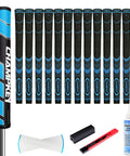 Soft Rubber Golf Grips 13 Pack With Putter Grip And Full Repair Kit, 3 In 1 Golf Club Grips Set For Oversize Blue