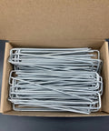 Sturdy 6 Inch Galvanized Steel Garden Stakes For Securing Weed Fabric Landscape Netting Ground Sheets Fleece And Christmas Decor Tough As Nails Heavy Duty Pegs Durable Outdoor Lawn And Garden Essentials 50 Pack.