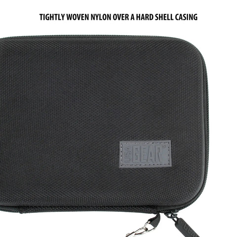 USA Gear Laser Measurement Tool Hard Case with tightly woven nylon exterior and hard shell for durability and protection.