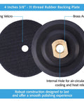 4 Inch Diamond Pro Grade Polishing Pads Wet And Dry Set Of 11 Plus 1 Backer Pad for Granite Marble and Concrete Polishing backer pad
