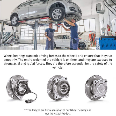 Single 102026 Hub Assembly Wheel Bearing Generation 3 in automotive workshop with mechanics and car lift