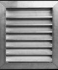 Exterior Aluminum Gable Louver Vent For Walls And Crawlspace, 16 By 16 Inches With Screen Mesh, Weather Resistant Air Grille