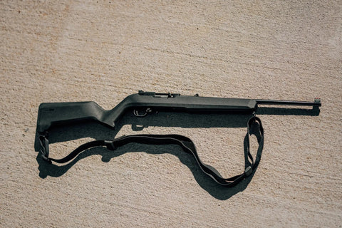 Lightweight MOE X-22 Stock For Ruger 10/22 Upgrade With M-LOK Slots And TSP Grip Texture, black finish stock with sling