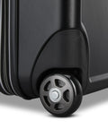 Close-up of wheel on Fathead Underseater Carry On Luggage With Custom Decal Option, Durable ABS Hardshell
