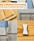 All In One 7 By 7 Inch Router Templates Set With Ten In One Bowtie Inlay And Butterfly Templates For Woodworking, acrylic templates with clear scale.