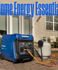 Dual Fuel 5000 Peak Watt Inverter Generator With Remote Start Gas Or Propane Powered RV Ready 30A Outlet by house
