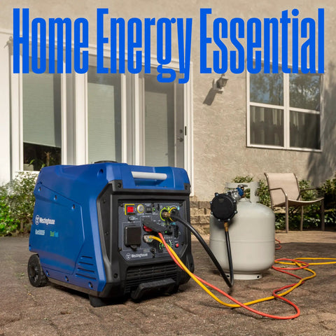 Dual Fuel 5000 Peak Watt Inverter Generator With Remote Start Gas Or Propane Powered RV Ready 30A Outlet by house