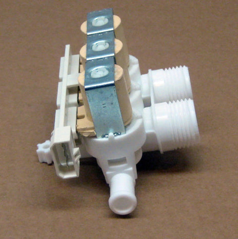Side view of Washer Triple Water Inlet Valve Replacement With 3 Solenoids, Direct Fit For Front Load And Top Load Washers